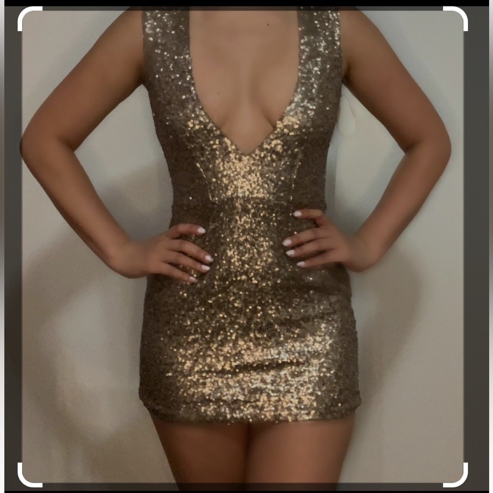 Sequenced mini dress